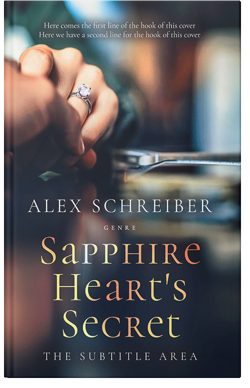 Front view of Premade Romance Book Cover - Ebony Clay