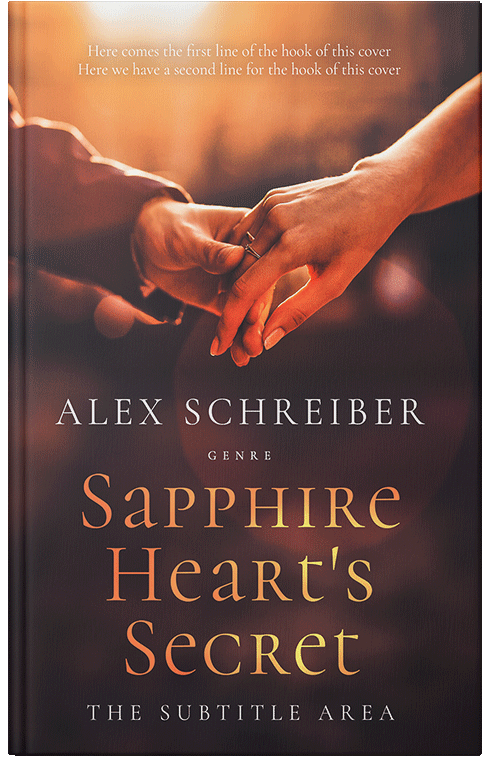 Front view of Woody Brown #15180 - Premade Romance Book Cover