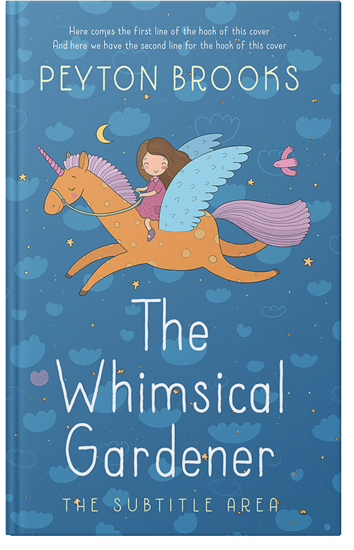 Front view of Steel Blue #15195 - Premade Fantasy Book Cover