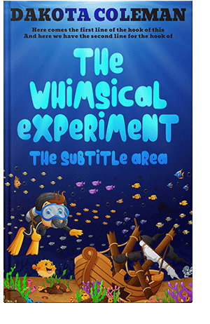 Pre Made Book Cover Catalina Blue