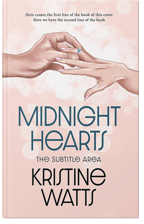 Front view of Linen #15222 - Premade Romance Book Cover