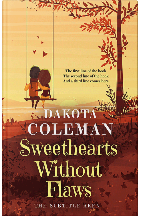 Front view of Golden Sand #15233 - Premade Romance Book Cover