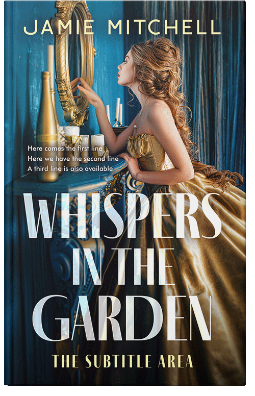 Front view of Premade Chick Lit Book Cover - Vanilla