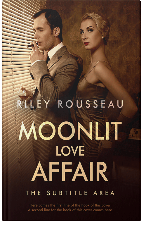 Front view of Brandy #15258 - Premade Historical Book Cover