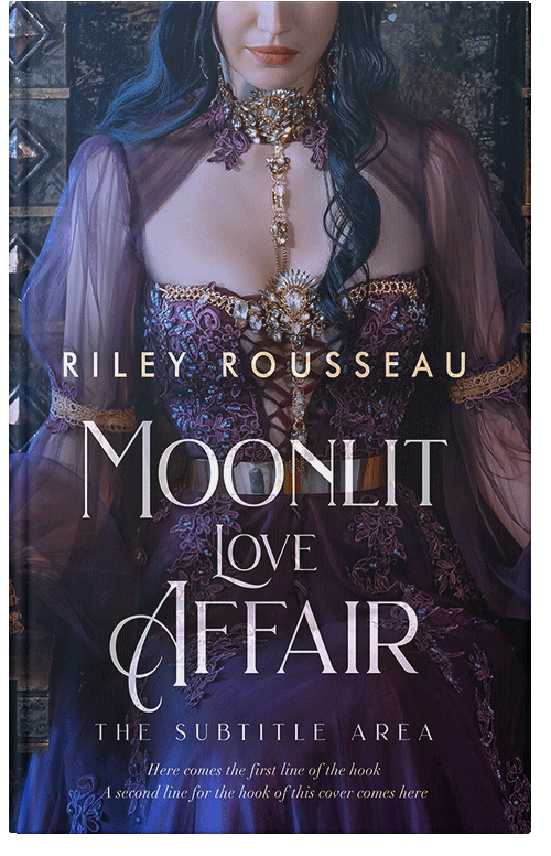 Front view of Steel Gray #15264 - Premade Fantasy Book Cover