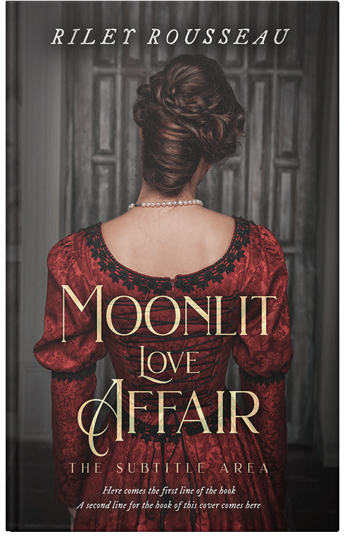 Front view of Premade Historical Book Cover - Woody Brown