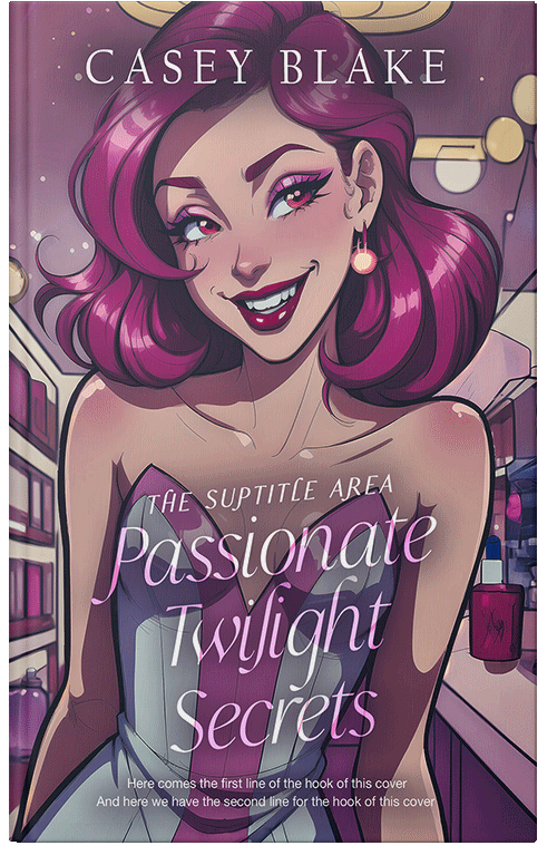 Front view of Premade Romance Book Cover - Cannon Pink