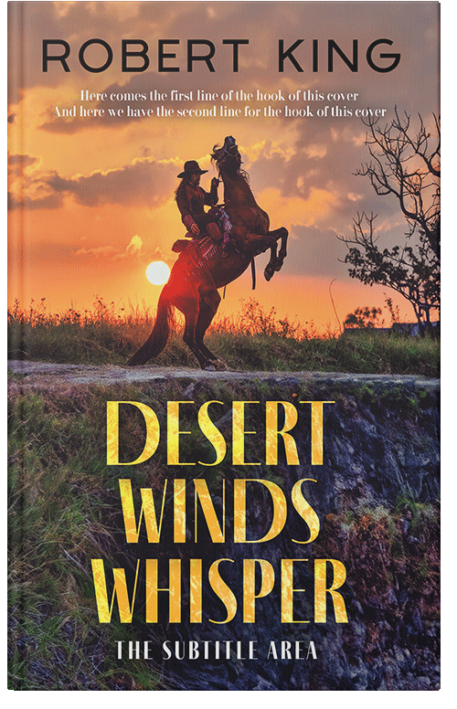 Front view of Thunder #15327 - Premade Action & Adventure Book Cover