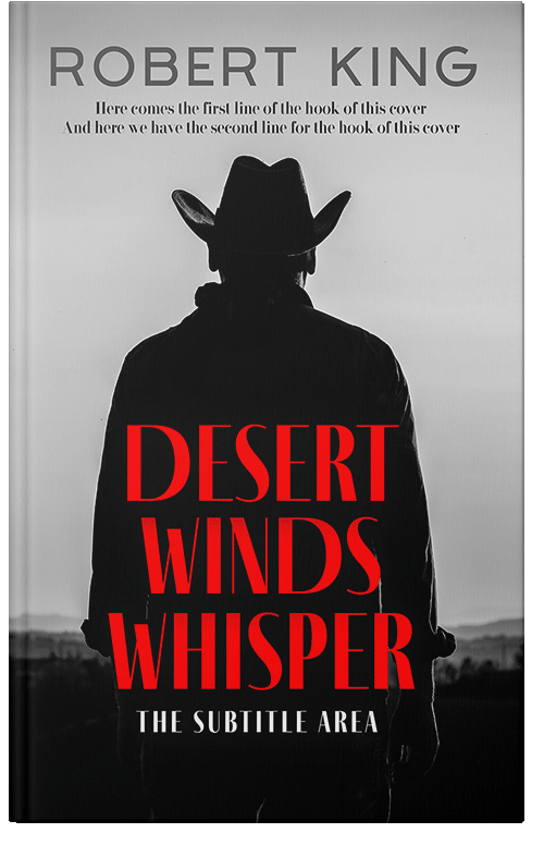 Front view of Silver #15328 - Premade Western Book Cover