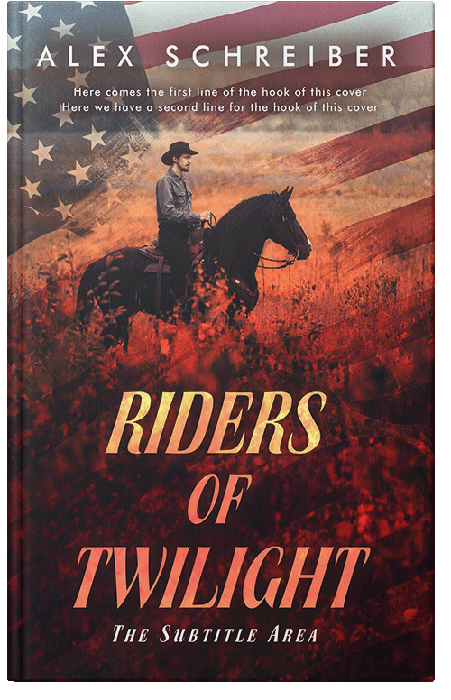 Front view of Jon #15335 - Premade Action & Adventure Book Cover