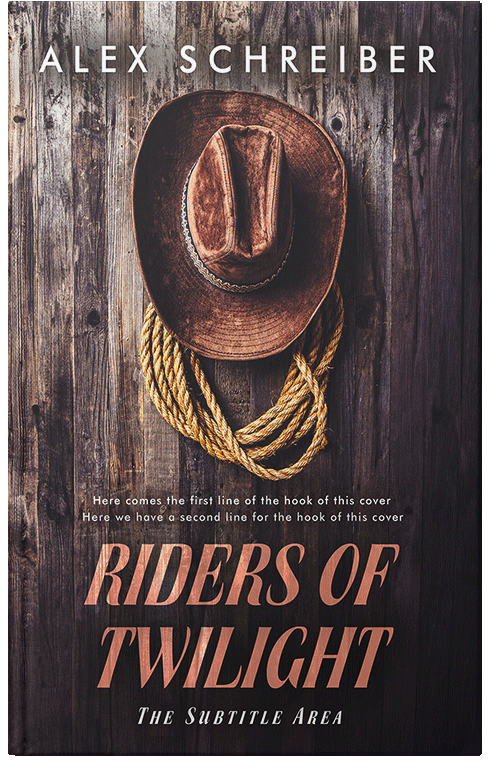 Front view of Thunder #15341 - Premade Action & Adventure Book Cover