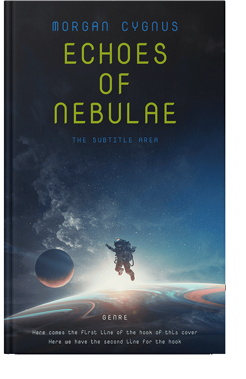 Front view of Ebony #15356 - Premade Science Fiction Book Cover