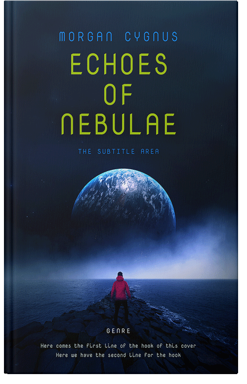 Front view of Black Pearl #15357 - Premade Science Fiction Book Cover