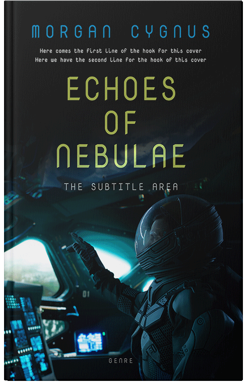 Front view of Black Bean #15360 - Premade Science Fiction Book Cover