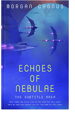 Pre Made Book Cover Cerulean Blue