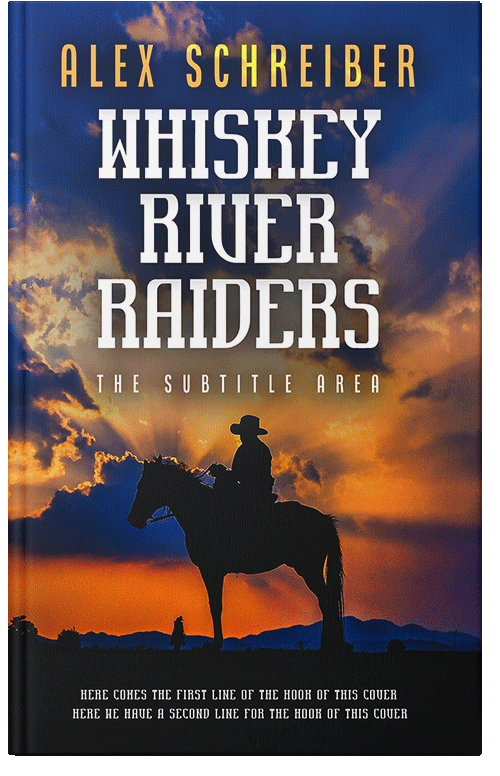 Front view of Raw Sienna #15374 - Premade Action & Adventure Book Cover