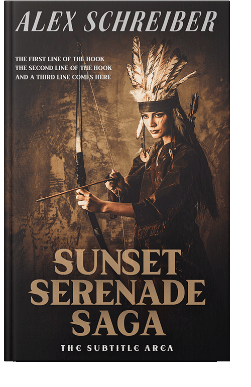 Front view of Cocoa Brown #15380 - Premade Historical Book Cover