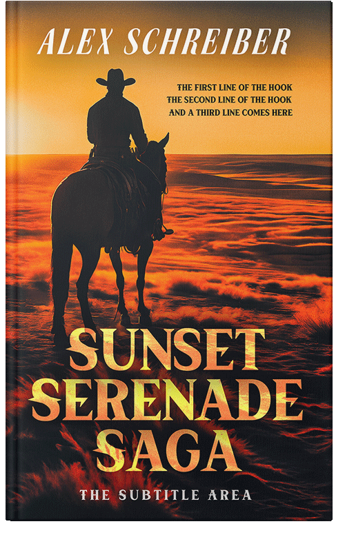 Front view of Premade Action & Adventure Book Cover - Woodsmoke