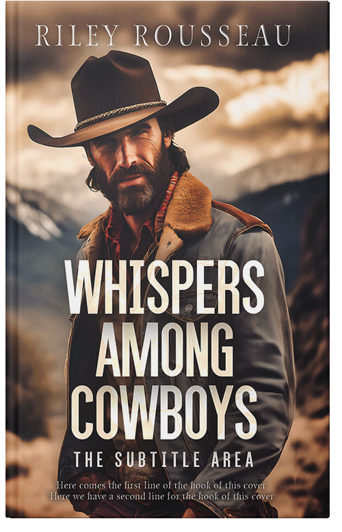 Front view of Taupe #15390 - Premade Action & Adventure Book Cover