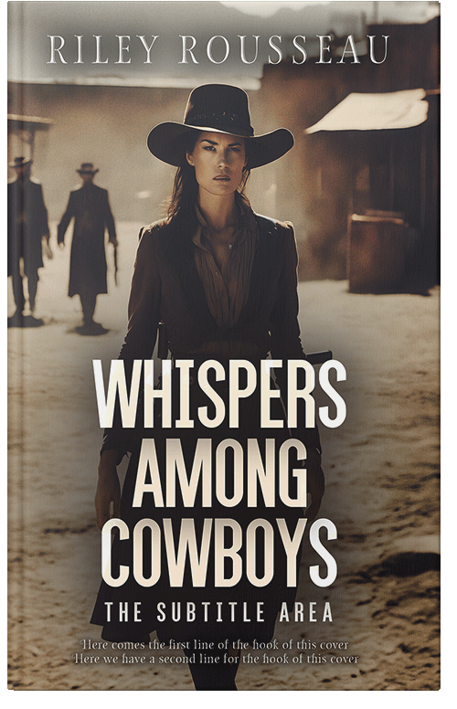 Front view of Taupe #15393 - Premade Action & Adventure Book Cover