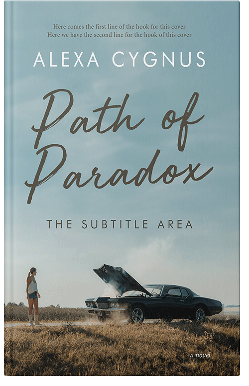 Front view of Premade Romance Book Cover - Tower Gray