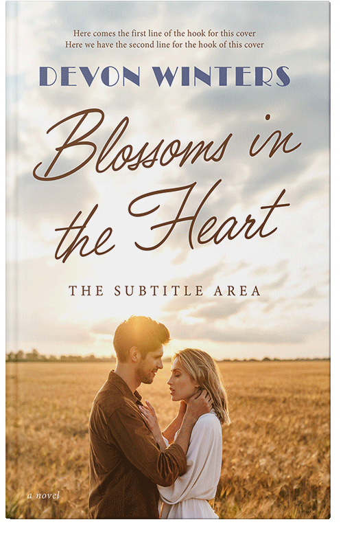 Front view of Premade Romance Book Cover - Copper
