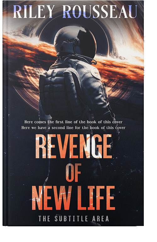 Front view of Calico #15436 - Premade Science Fiction Book Cover