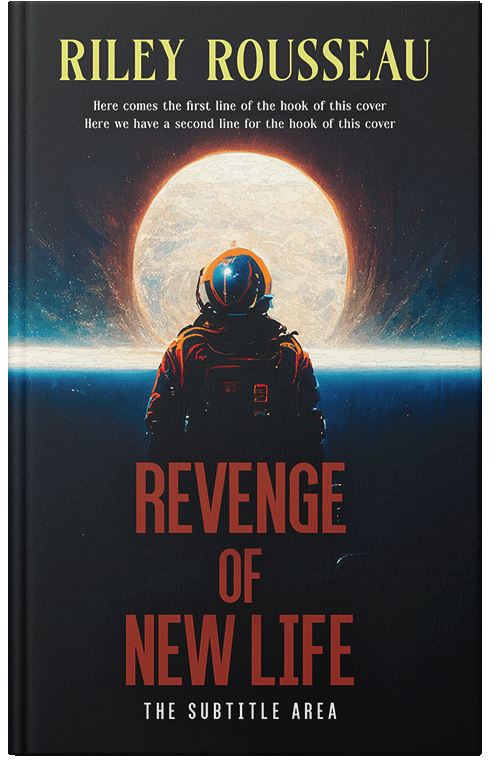 Front view of Premade Science Fiction Book Cover - Tan