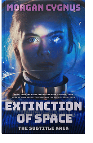 Pre Made Book Cover Pink Swan