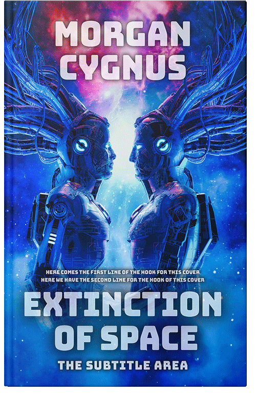 Front view of Premade Romance Book Cover - Lavender Gray