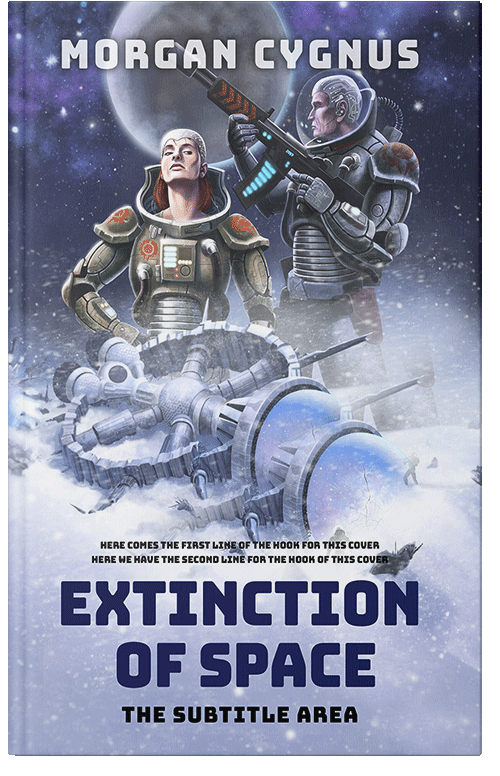 Front view of Premade Science Fiction Book Cover - Blue Haze