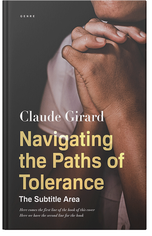 Front view of Premade Religion & Spirituality Book Cover - Taupe