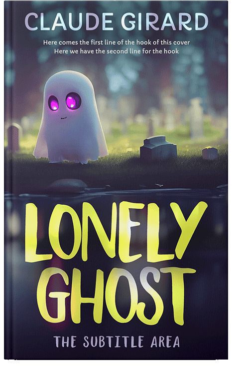 Front view of Ebony Clay #15465 - Premade Horror Book Cover