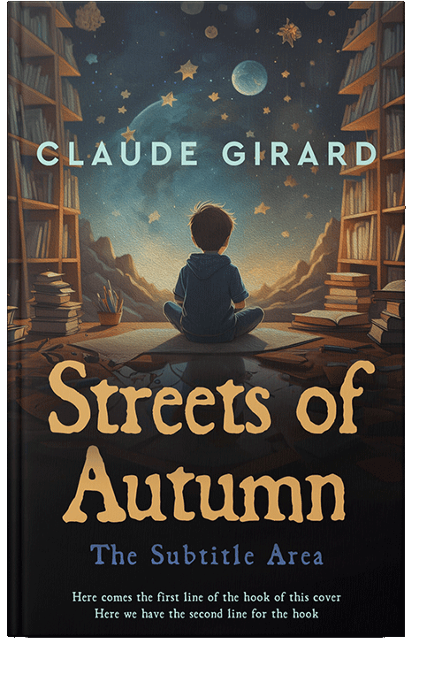 Front view of Thunder #15470 - Premade Education Book Cover