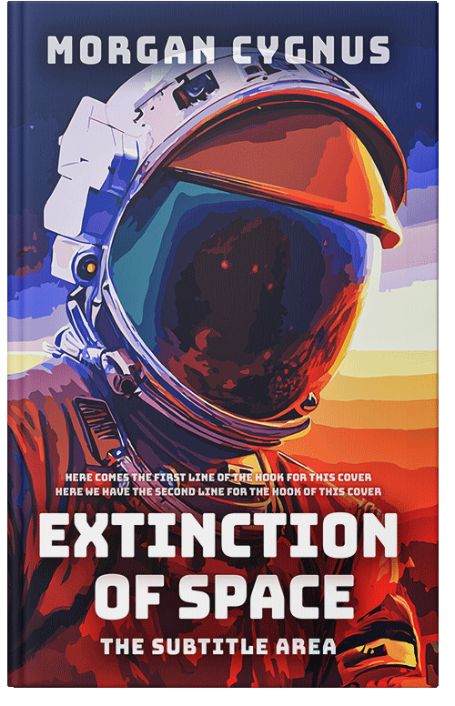 Front view of Premade Science Fiction Book Cover - Petite Orchid