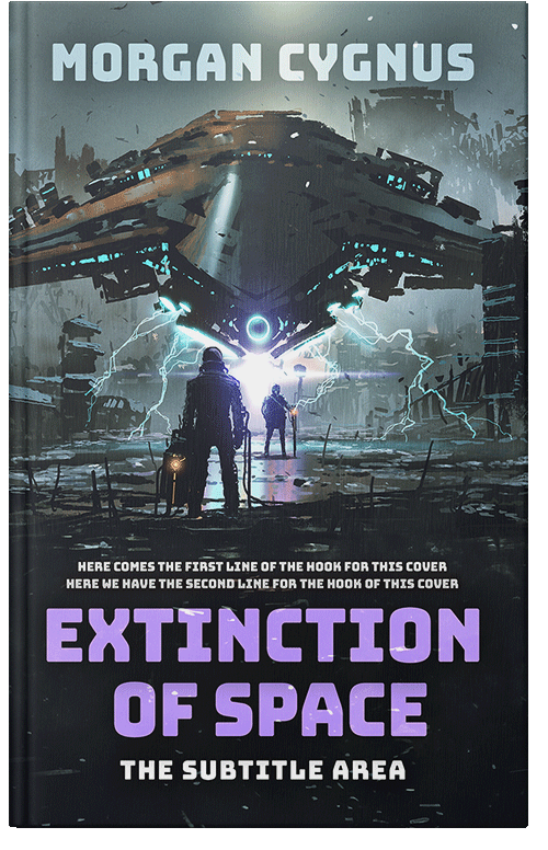 Front view of Outer Space #15474 - Premade Apocalyptica Book Cover