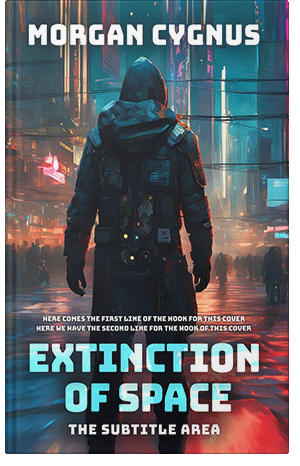 Pre Made Book Cover Outer Space