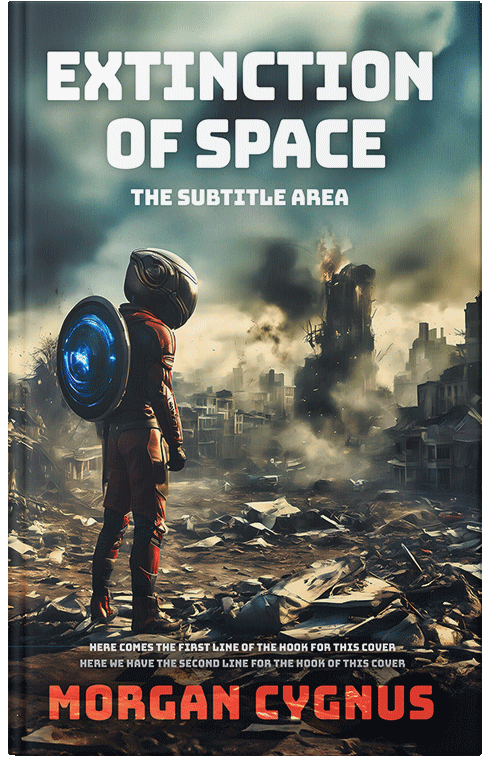 Front view of Outer Space #15482 - Premade Apocalyptica Book Cover
