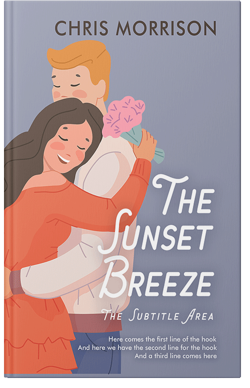 Front view of Amethyst Smoke #15509 - Premade Romance Book Cover