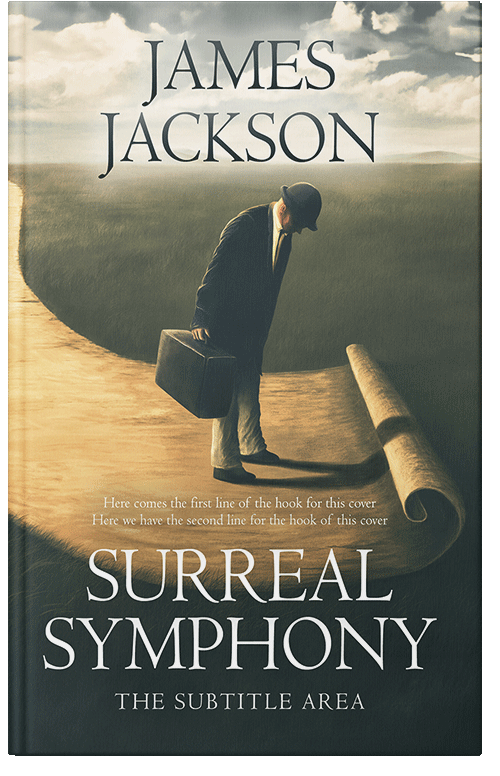 Front view of Lunar Green #15514 - Premade Abstract Book Cover