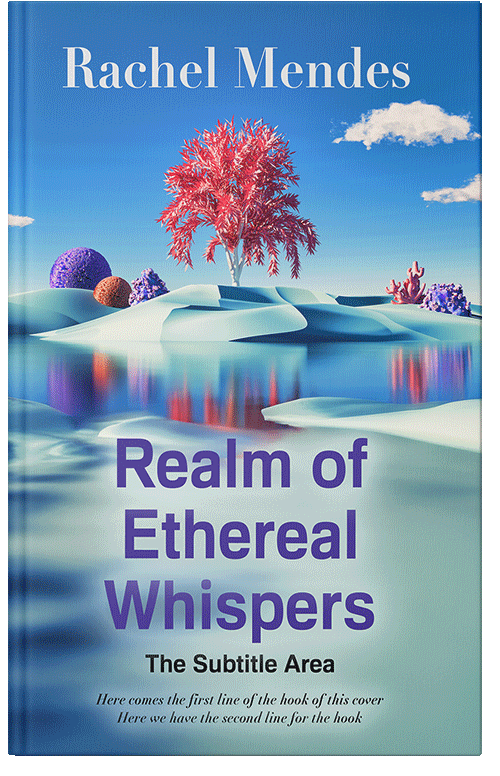 Front view of Glacier #15531 - Premade Abstract Book Cover