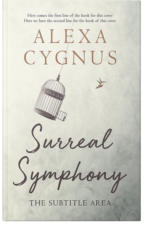 Front view of Green White #15536 - Premade Literary Fiction Book Cover