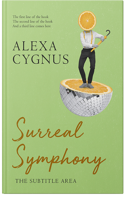 Front view of Pine Glade #15542 - Premade Abstract Book Cover