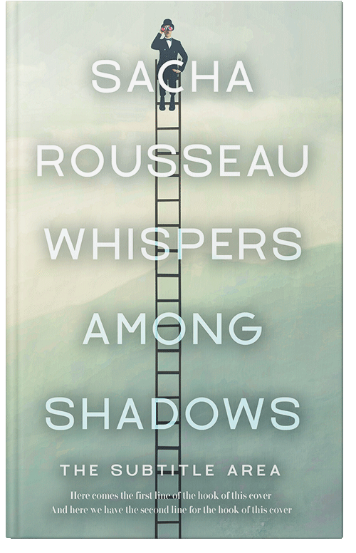 Front view of Premade Abstract Book Cover - Tasman