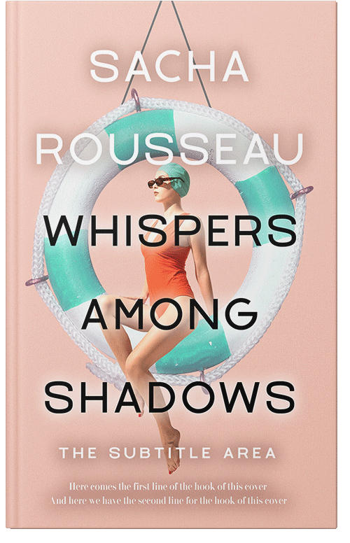 Front view of Double Spanish White #15574 - Premade Abstract Book Cover