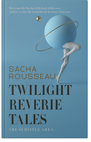 Pre Made Book Cover Hippie Blue