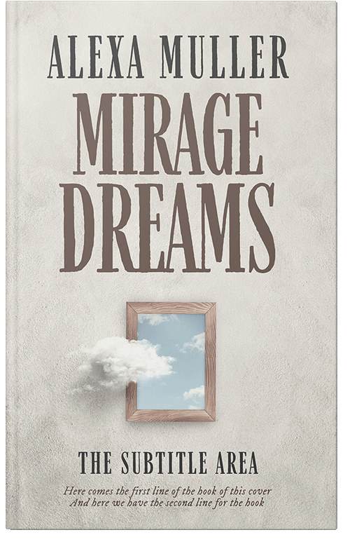 Front view of Premade Abstract Book Cover - Westar