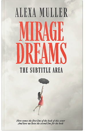 Pre Made Book Cover Green White