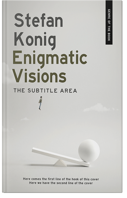 Front view of Quill Gray #15608 - Premade Abstract Book Cover