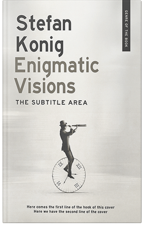 Pre Made Book Cover Green White